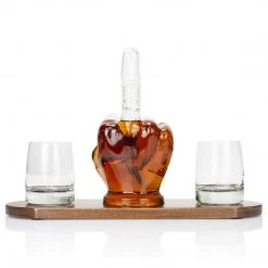Atterstone Whiskey Middle Finger Decanter Set HOME GOODS
