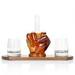 Atterstone Whiskey Middle Finger Decanter Set HOME GOODS