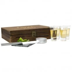 Atterstone Wood Tequila Box Set HOME GOODS