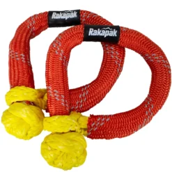 VEHICLE ACCESSORIES Rakapak UHMWPE Soft Shackle Rope Set Of Two, 31,000 LBS Breaking Strength, For Winching