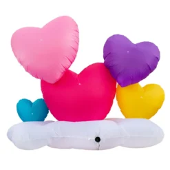 Holidayana Inflatable Valentines Day Small Hearts Decoration With Built-In Fan And LED Lights