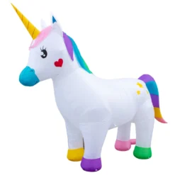 Holidayana Inflatable Unicorn Decoration With Built-In Fan And LED Lights HOME GOODS