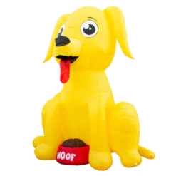 Holidayana HOME GOODS Inflatable Big Dog Decoration With Built In Fan And LED Lights