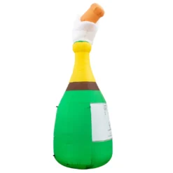 Holidayana HOME GOODS Inflatable Champagne Bottle Decoration With Built-In Fan And LED Lights