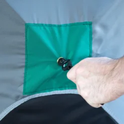 Elkton Outdoors 6-8 Person Double Ice Fishing Tent With Ventilation Windows & Carry Pack SPORTING GOODS