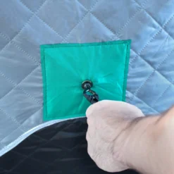 Elkton Outdoors 6-8 Person Insulated Double Ice Fishing Tent With Ventilation Windows & Carry Pack SPORTING GOODS