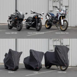 VuzMoto VEHICLE ACCESSORIES Corsair All-Weather Motorcycle Cover