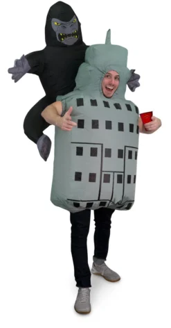 Holidayana Halloween Building And Gorilla Inflatable Costume