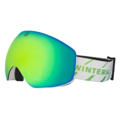Winterial Frameless Skin And Snowboard Googles With Interchangeable Lenses - White SPORTING GOODS