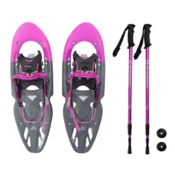 Winterial Alpine 25-Inch All Terrain Snowshoes Women's Pink, Includes Poles And Carry Bag SPORTING GOODS