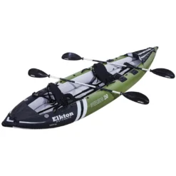 SPORTING GOODS Elkton Outdoors Steelhead Fishing Kayak, Inflatable Touring Angler