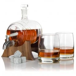 Atterstone Whiskey Barrel Decanter Set HOME GOODS