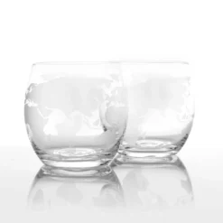 Atterstone Globe Whiskey Glassware Set | 12 Oz Capacity HOME GOODS