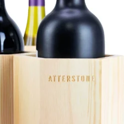 Atterstone Customizable Honeycomb Wine Rack: Holds 6 Bottles