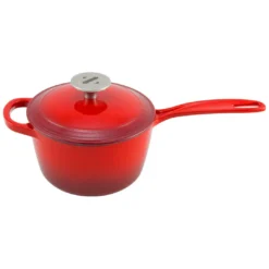 Zelancio 2 Quart Enameled Cast Iron Sauce Pan With Lid HOME GOODS