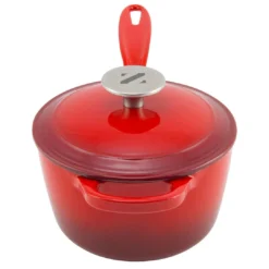 Zelancio 2 Quart Enameled Cast Iron Sauce Pan With Lid HOME GOODS