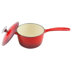 Zelancio 2 Quart Enameled Cast Iron Sauce Pan With Lid HOME GOODS