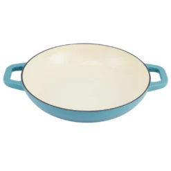 Zelancio HOME GOODS 3 Quart Enameled Cast Iron Casserole Dish With Lid