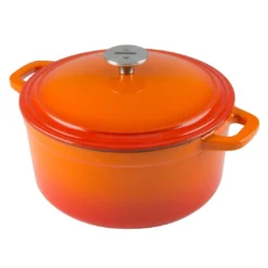 Zelancio 3 Quart Enameled Cast Iron Dutch Oven With Lid