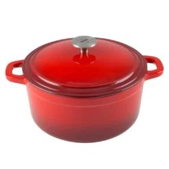 Zelancio 6 Quart Enameled Cast Iron Dutch Oven With Lid