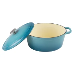 Zelancio 6 Quart Oval Enameled Cast Iron Dutch Oven With Lid HOME GOODS