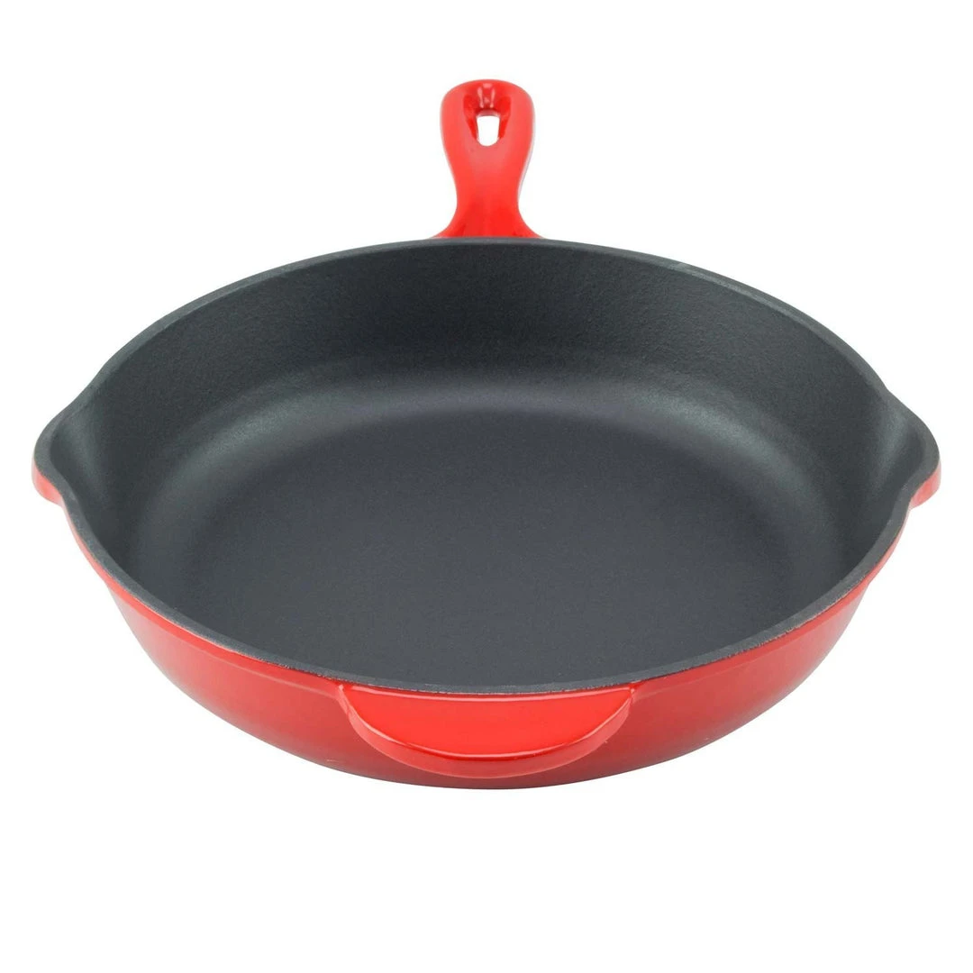 Zelancio 10 Inch Enameled Cast Iron Skillet 10 Zelancio 10 Inch Enameled Cast Iron Skillet