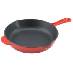 Zelancio 10 Inch Enameled Cast Iron Skillet