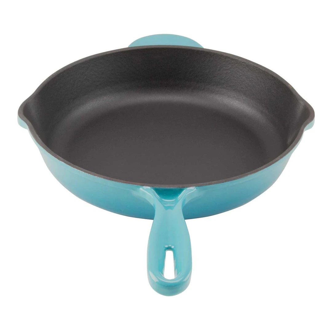Zelancio 10 Inch Enameled Cast Iron Skillet 6 Zelancio 10 Inch Enameled Cast Iron Skillet