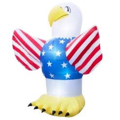 Holidayana HOME GOODS Inflatable 4th Of July Bald Eagle Decoration With Built-In Fan And LED Lights