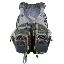 Elkton Outdoors SPORTING GOODS Fly Fishing Vest With Mesh Multi-Pocket Storage