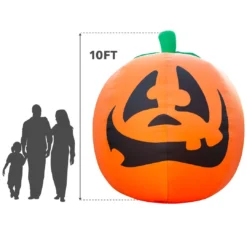 Holidayana Inflatable Halloween Pumpkin Decoration With Built-In Fan And LED Lights HOME GOODS