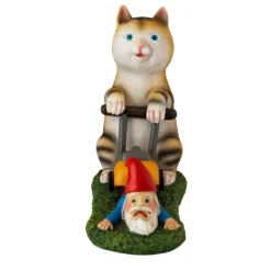 Holidayana Mow Your Gnome Yard Figure HOME GOODS