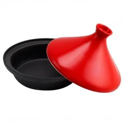 Zelancio HOME GOODS 2.4 Quart Enameled Cast Iron Moroccan Tagine Pot With Ceramic Lid 10 Zelancio HOME GOODS 2.4 Quart Enameled Cast Iron Moroccan Tagine Pot With Ceramic Lid