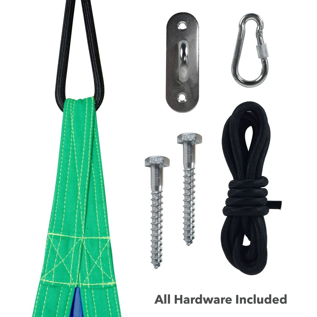 Driftsun Kids Indoor And Outdoor Hammock Pod Package, Green Trim 2 Driftsun Kids Indoor And Outdoor Hammock Pod Package, Green Trim