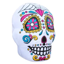 Holidayana Inflatable Halloween Skull Decoration With Built-In Fan And LED Lights HOME GOODS