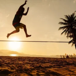 SPORTING GOODS Driftsun 50ft Complete Slackline Kit With Ratchet, Training Line & Bag