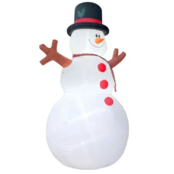 Holidayana Inflatable Christmas 15 Ft. Giant Snowman Decoration With Built-In Fan And LED Lights