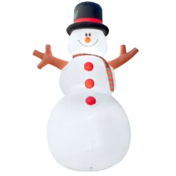 Holidayana Inflatable Christmas 15 Ft. Giant Snowman Decoration With Built-In Fan And LED Lights