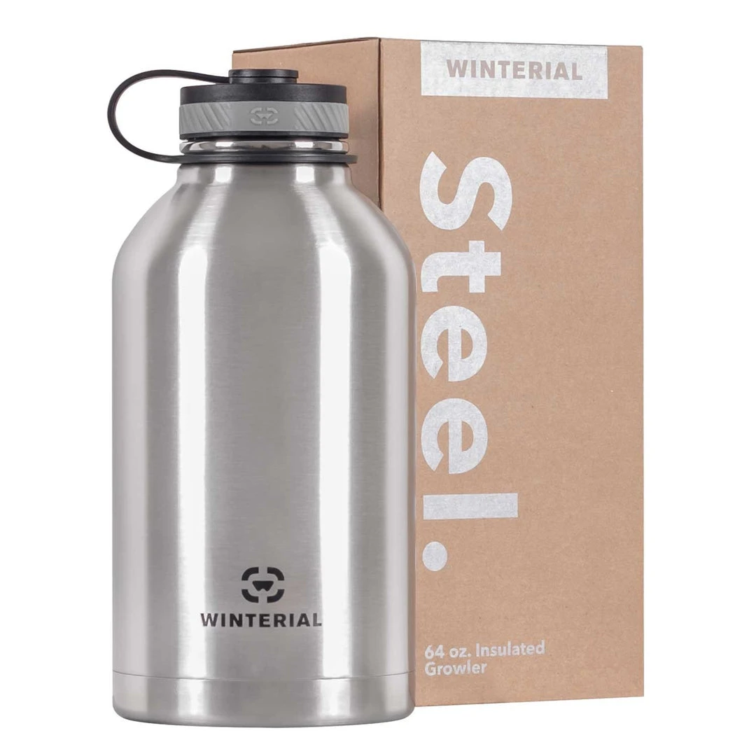 Winterial 64oz Stainless Steel Growler 3 Winterial 64oz Stainless Steel Growler