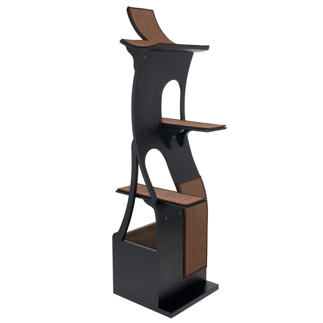 Frontpet PET SUPPLIES Stylish Wood Cat Tree Tower 2 Frontpet PET SUPPLIES Stylish Wood Cat Tree Tower
