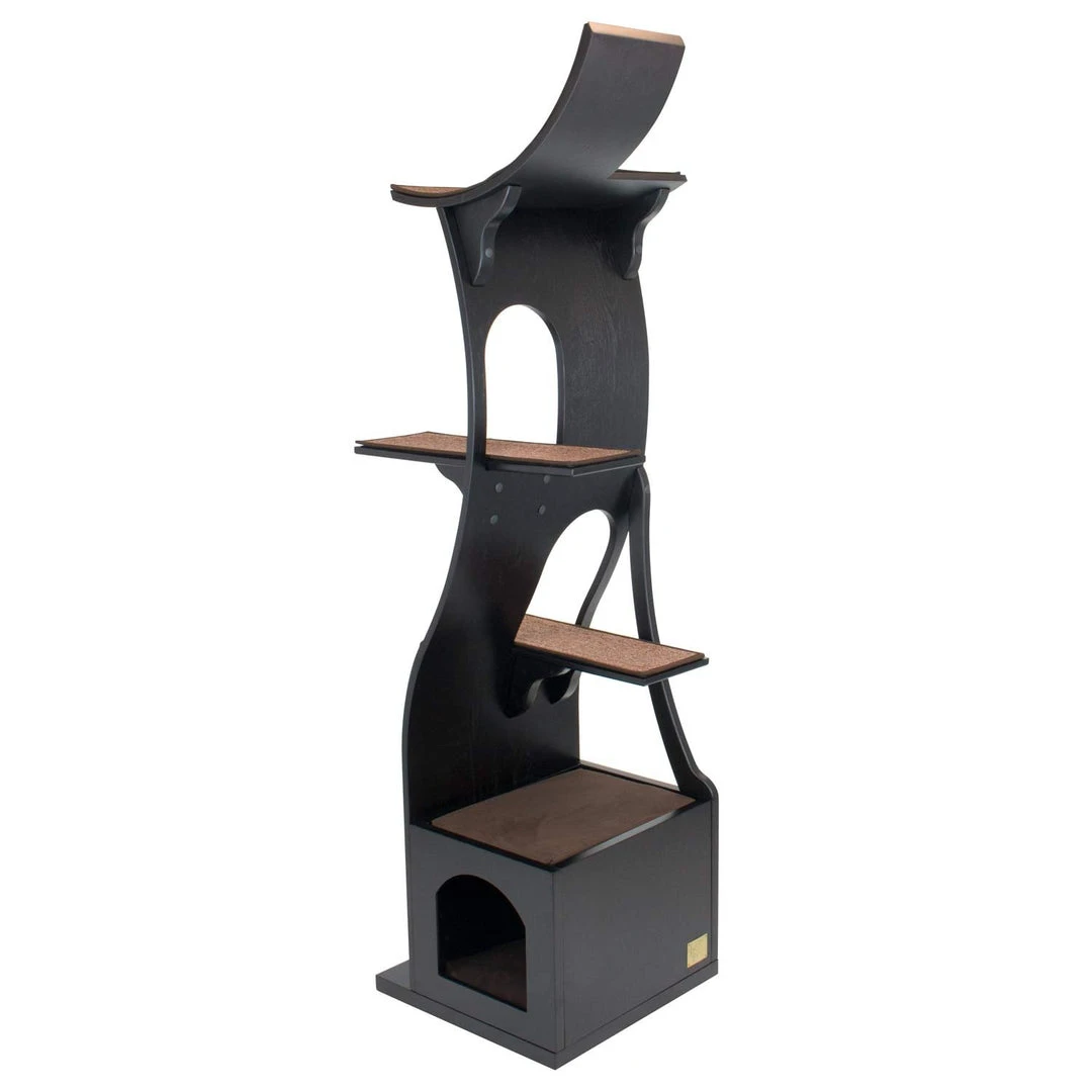 Frontpet PET SUPPLIES Stylish Wood Cat Tree Tower 3 Frontpet PET SUPPLIES Stylish Wood Cat Tree Tower